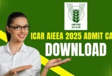 ICAR AIEEA 2025 Admit Card डाउनलोड लिंक, एग्जाम डेट और जरूरी निर्देश (2025)