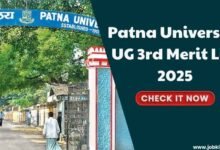 Patna University UG 3rd Merit List 2025