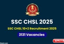 SSC CHSL 10+2 Recruitment