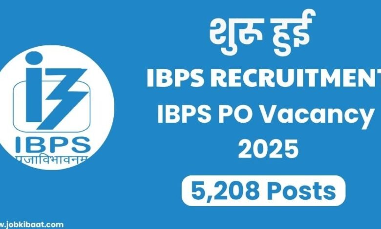 IBPS RECRUITMENT 2025 vacancy